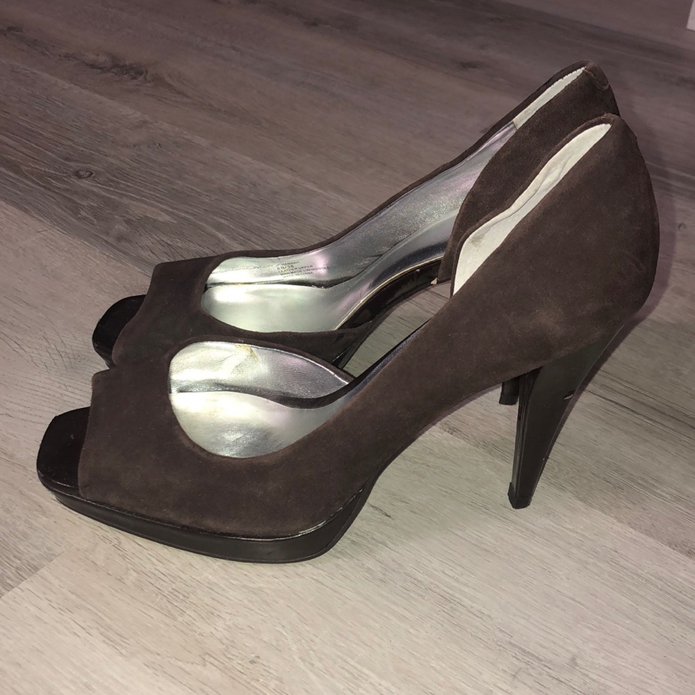 Jessica Simpson Suede Brown Heels